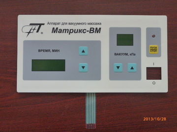 Panel dotykowy sterowania czuć gładką membranę z przezroczystym okienkiem, konfigurowalną klawiaturą