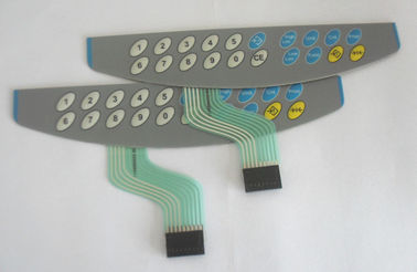 Three Push Button Waterproof Led Membrane Switch , Numerical Control Machine
